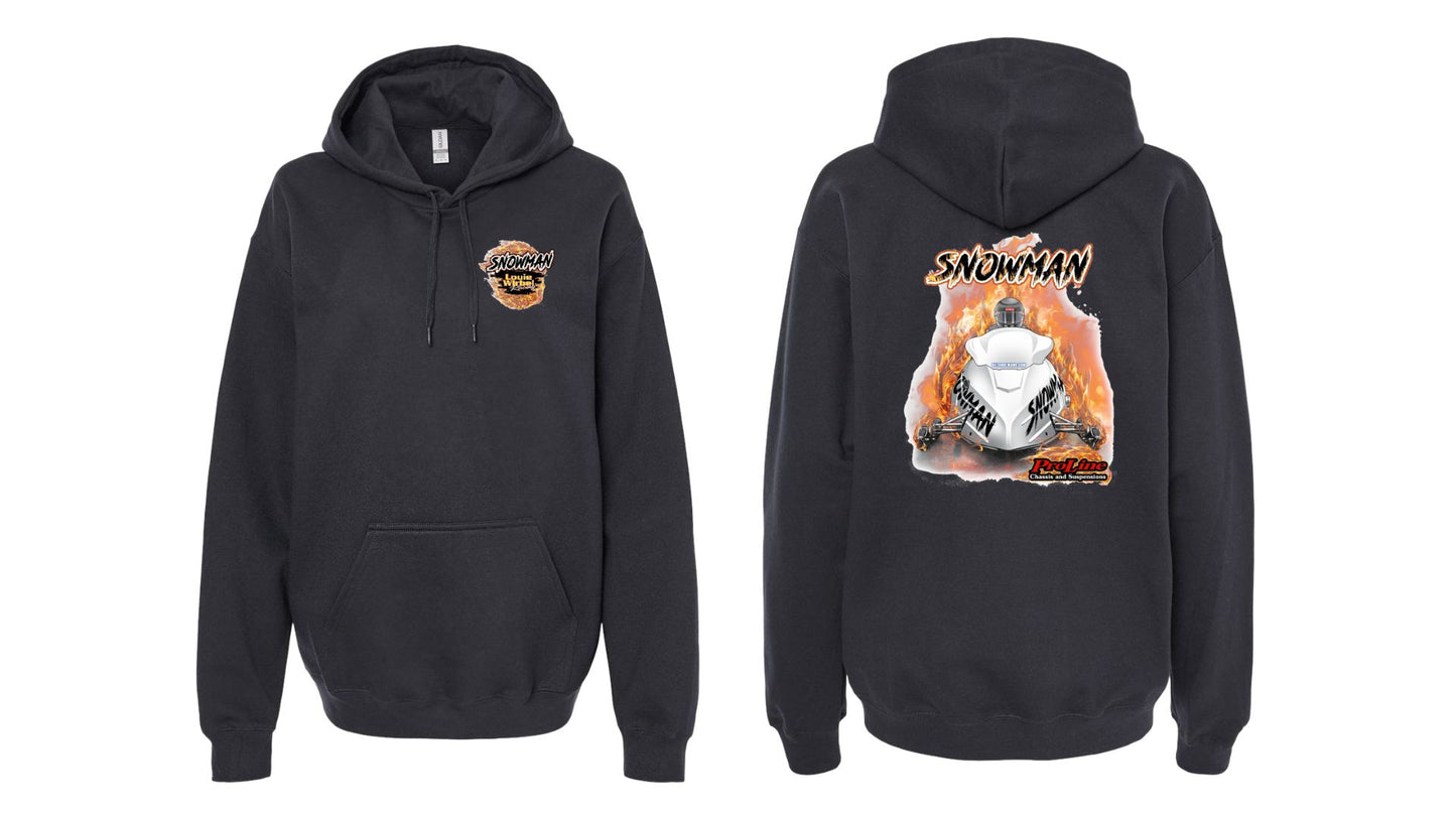 Black Flame Snowmobile Hoodie